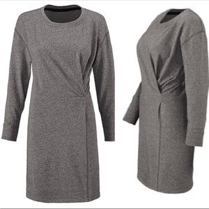 CAbi #3650 Put On Gray Sweatshirt Dress Size Large